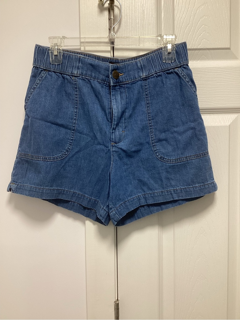 Women's Lee Denim Shorts - Blue Casual High-Waist